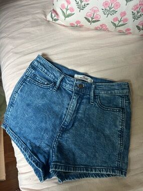 Hollister Blue Washed Denim Jean shorts